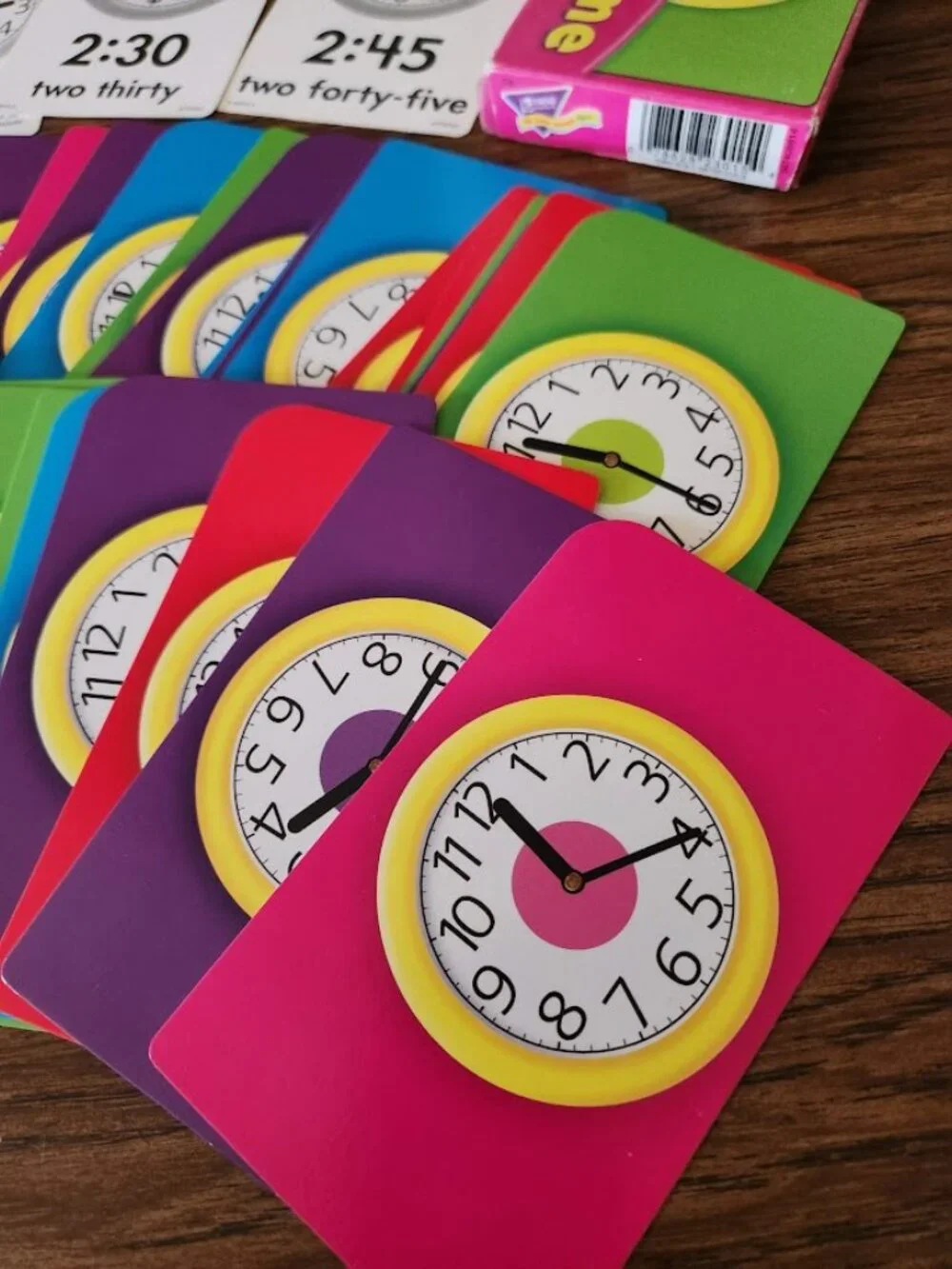 Lakeshore Learning Telling Time Pocket Flash Cards Educational Tools Studying Ma